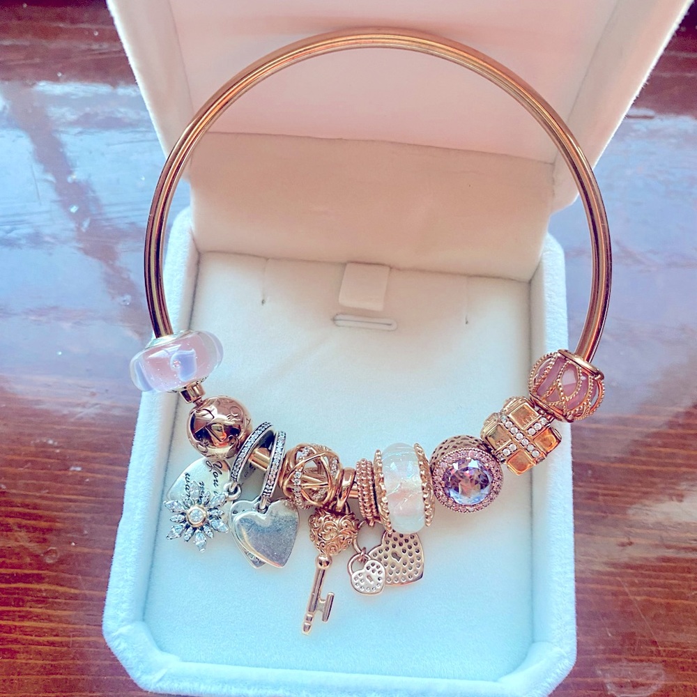 Pandora rose gold bracelet